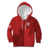 Canada Soccer Maple Leaf Custom Kid Hoodie Sporty Style - Wonder Print Shop