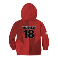 Canada Soccer Maple Leaf Custom Kid Hoodie Sporty Style - Wonder Print Shop