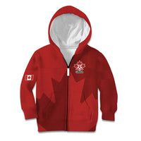 Canada Soccer Maple Leaf Custom Kid Hoodie Sporty Style - Wonder Print Shop