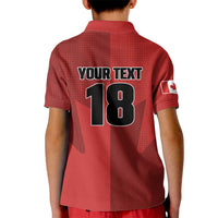 Canada Soccer Maple Leaf Custom Kid Polo Shirt Sporty Style - Wonder Print Shop