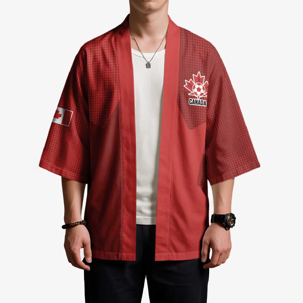 Canada Soccer Maple Leaf Custom Kimono Sporty Style - Wonder Print Shop