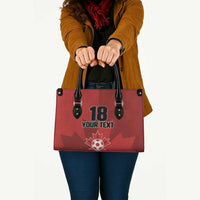 Canada Soccer Maple Leaf Custom Leather Bag Sporty Style - Wonder Print Shop