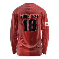 Canada Soccer Maple Leaf Custom Long Sleeve Shirt Sporty Style - Wonder Print Shop