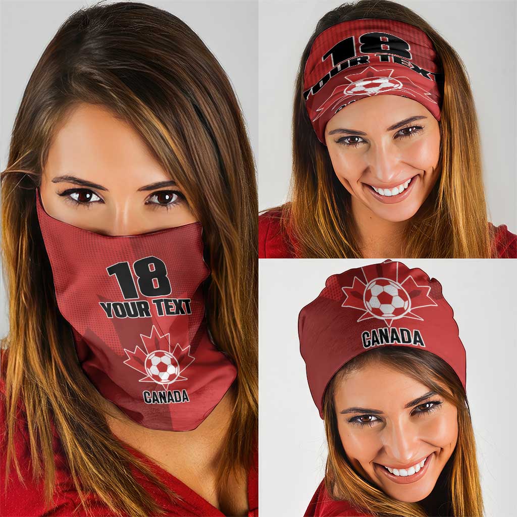Canada Soccer Maple Leaf Custom Neck Gaiter Sporty Style - Wonder Print Shop