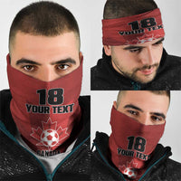 Canada Soccer Maple Leaf Custom Neck Gaiter Sporty Style - Wonder Print Shop