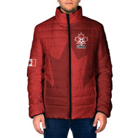 Canada Soccer Maple Leaf Custom Padded Jacket Sporty Style - Wonder Print Shop