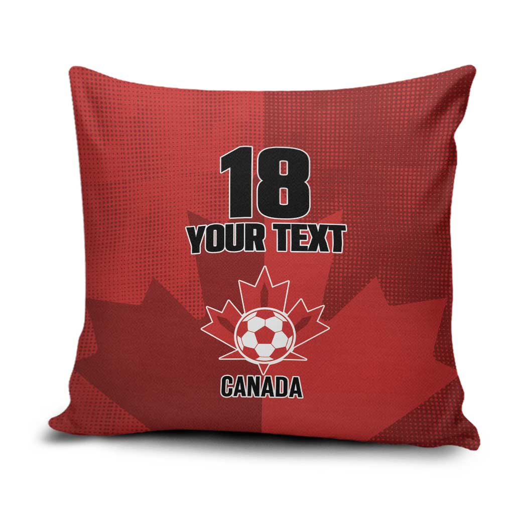 Canada Soccer Maple Leaf Custom Pillow Cover Sporty Style - Wonder Print Shop