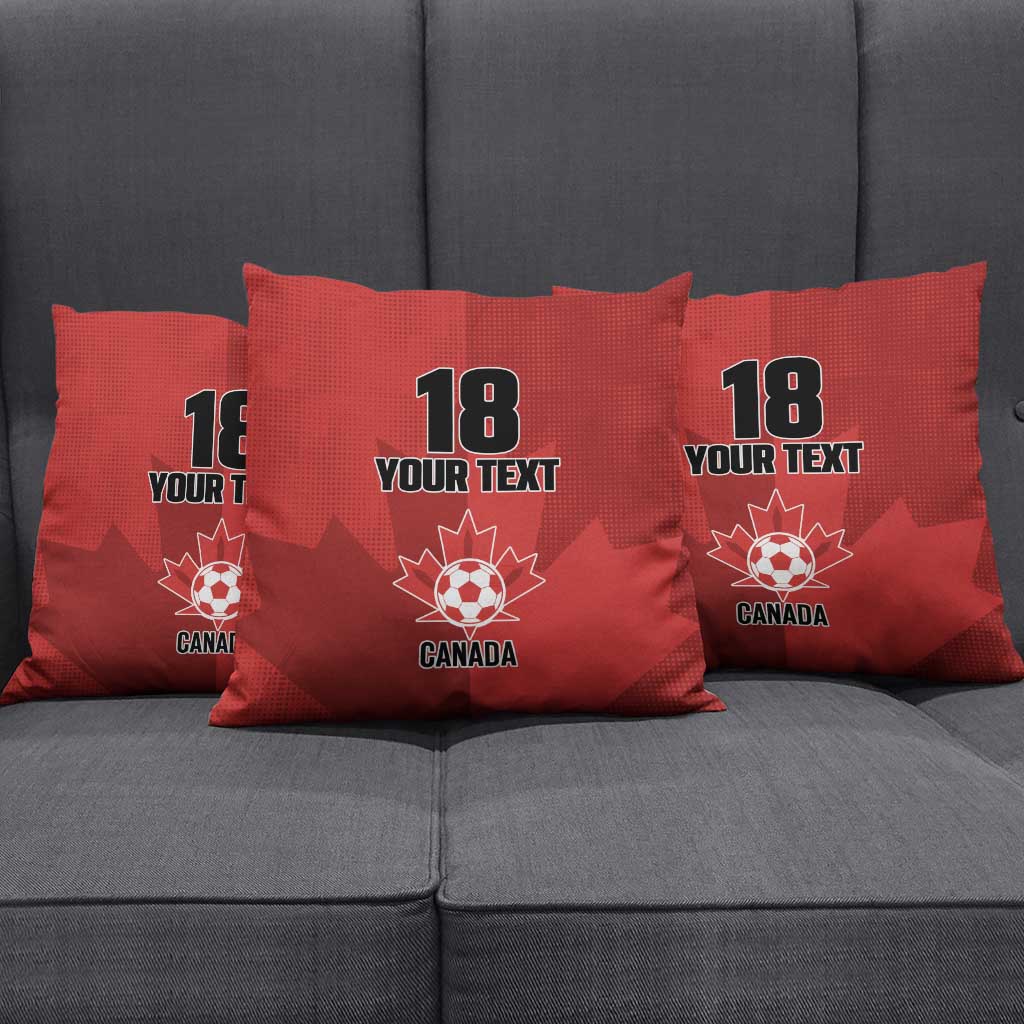 Canada Soccer Maple Leaf Custom Pillow Cover Sporty Style - Wonder Print Shop