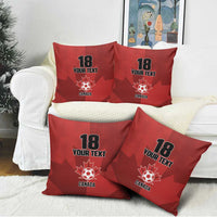 Canada Soccer Maple Leaf Custom Pillow Cover Sporty Style - Wonder Print Shop
