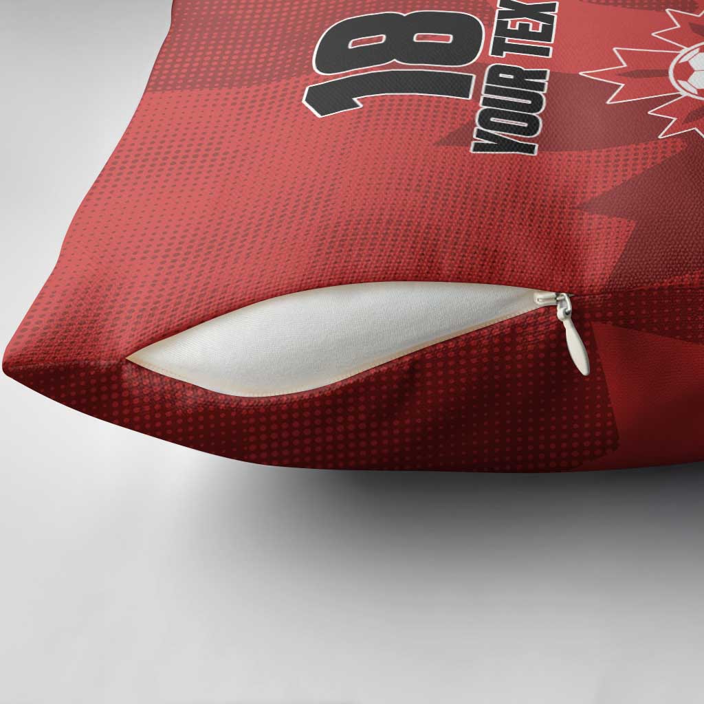 Canada Soccer Maple Leaf Custom Pillow Cover Sporty Style - Wonder Print Shop