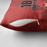 Canada Soccer Maple Leaf Custom Pillow Cover Sporty Style - Wonder Print Shop
