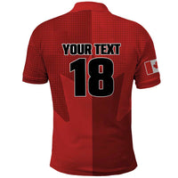 Canada Soccer Maple Leaf Custom Polo Shirt Sporty Style - Wonder Print Shop