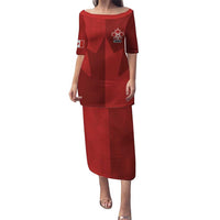 Canada Soccer Maple Leaf Custom Puletasi Sporty Style - Wonder Print Shop