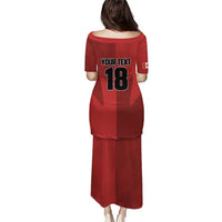 Canada Soccer Maple Leaf Custom Puletasi Sporty Style - Wonder Print Shop