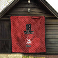 Canada Soccer Maple Leaf Custom Quilt Sporty Style - Wonder Print Shop