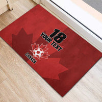 Canada Soccer Maple Leaf Custom Rubber Doormat Sporty Style - Wonder Print Shop