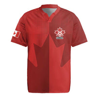 Canada Soccer Maple Leaf Custom Rugby Jersey Sporty Style - Wonder Print Shop