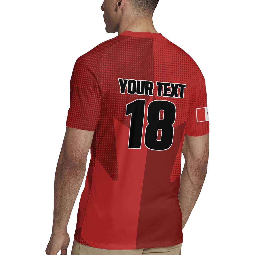 Canada Soccer Maple Leaf Custom Rugby Jersey Sporty Style - Wonder Print Shop