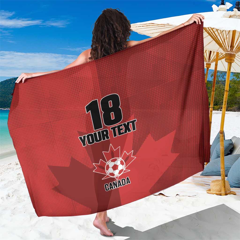 Canada Soccer Maple Leaf Custom Sarong Sporty Style - Wonder Print Shop