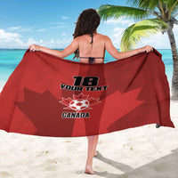 Canada Soccer Maple Leaf Custom Sarong Sporty Style - Wonder Print Shop