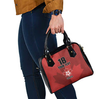 Canada Soccer Maple Leaf Custom Shoulder Handbag Sporty Style - Wonder Print Shop