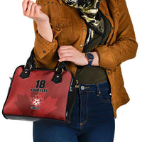 Canada Soccer Maple Leaf Custom Shoulder Handbag Sporty Style - Wonder Print Shop