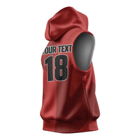 Canada Soccer Maple Leaf Custom Sleeveless Hoodie Sporty Style - Wonder Print Shop