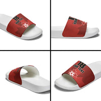 Canada Soccer Maple Leaf Custom Slide Sandals Sporty Style - Wonder Print Shop