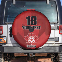 Canada Soccer Maple Leaf Custom Spare Tire Cover Sporty Style - Wonder Print Shop