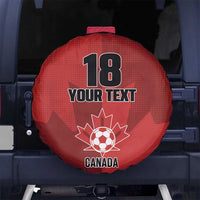 Canada Soccer Maple Leaf Custom Spare Tire Cover Sporty Style - Wonder Print Shop
