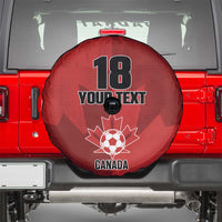 Canada Soccer Maple Leaf Custom Spare Tire Cover Sporty Style - Wonder Print Shop