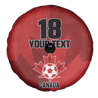 Canada Soccer Maple Leaf Custom Spare Tire Cover Sporty Style - Wonder Print Shop