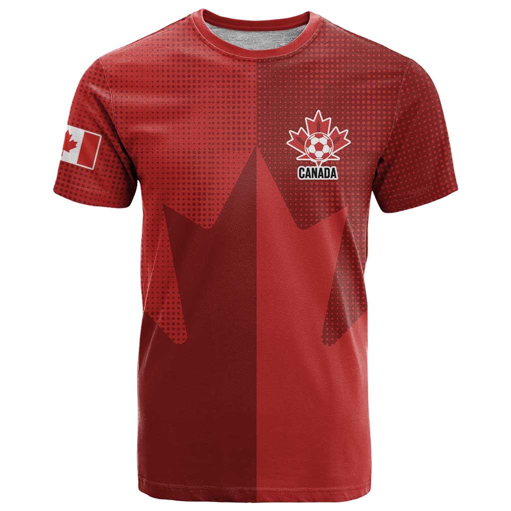 Canada Soccer Maple Leaf Custom T Shirt Sporty Style - Wonder Print Shop