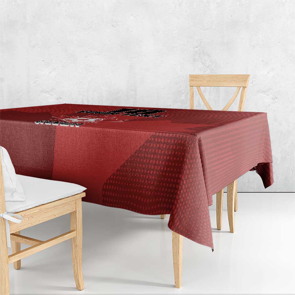 Canada Soccer Maple Leaf Custom Tablecloth Sporty Style - Wonder Print Shop
