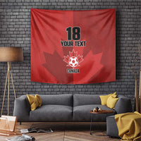 Canada Soccer Maple Leaf Custom Tapestry Sporty Style - Wonder Print Shop