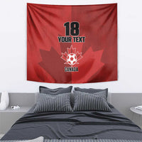 Canada Soccer Maple Leaf Custom Tapestry Sporty Style - Wonder Print Shop