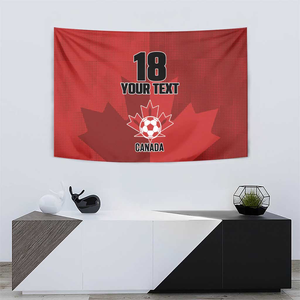 Canada Soccer Maple Leaf Custom Tapestry Sporty Style - Wonder Print Shop