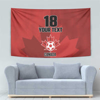 Canada Soccer Maple Leaf Custom Tapestry Sporty Style - Wonder Print Shop