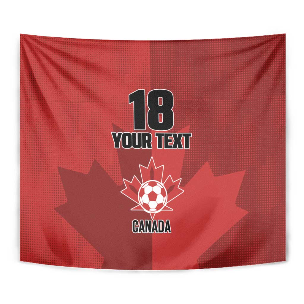 Canada Soccer Maple Leaf Custom Tapestry Sporty Style - Wonder Print Shop