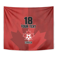 Canada Soccer Maple Leaf Custom Tapestry Sporty Style - Wonder Print Shop