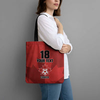 Canada Soccer Maple Leaf Custom Tote Bag Sporty Style - Wonder Print Shop