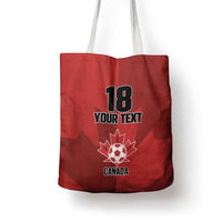 Canada Soccer Maple Leaf Custom Tote Bag Sporty Style - Wonder Print Shop