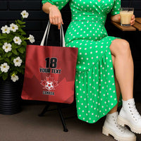 Canada Soccer Maple Leaf Custom Tote Bag Sporty Style - Wonder Print Shop