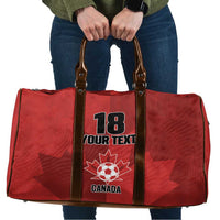 Canada Soccer Maple Leaf Custom Travel Bag Sporty Style - Wonder Print Shop