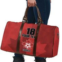 Canada Soccer Maple Leaf Custom Travel Bag Sporty Style - Wonder Print Shop