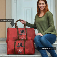 Canada Soccer Maple Leaf Custom Travel Bag Sporty Style - Wonder Print Shop