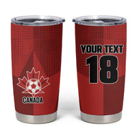 Canada Soccer Maple Leaf Custom Tumbler Cup Sporty Style - Wonder Print Shop