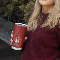 Canada Soccer Maple Leaf Custom Tumbler Cup Sporty Style - Wonder Print Shop