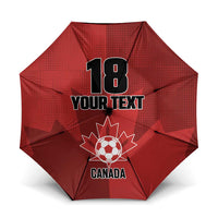Canada Soccer Maple Leaf Custom Umbrella Sporty Style - Wonder Print Shop