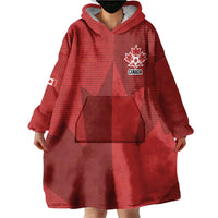 Canada Soccer Maple Leaf Custom Wearable Blanket Hoodie Sporty Style - Wonder Print Shop
